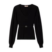 Iconische Seamless Sweatshirt Twinset , Black , Dames