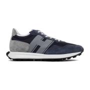 Donkerblauwe Lage Sneakers Hogan , Blue , Heren