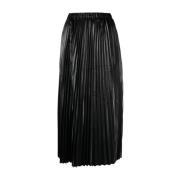 Zwarte broek met gelaagd ontwerp en logo patch Junya Watanabe , Black ...
