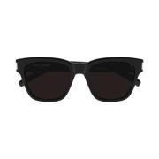 Vierkante zonnebril met lasergravure Saint Laurent , Black , Heren