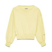 Hinnominate Yellow Cotton Sweater Hinnominate , Yellow , Dames