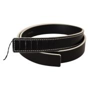 Zwart Wit Leren Mode Taille Riem Costume National , Black , Dames