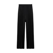 Wijde Wollen Broek Fabiana Filippi , Black , Dames