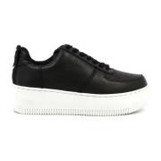 Zwarte Leren Dames Sneakers - Maat 40 Windsor Smith , Black , Dames