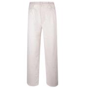 Greaser Ank Wijde Pijp Jeans Mother , Beige , Dames