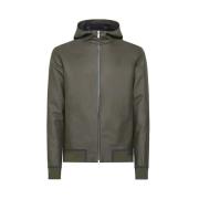 Militaire Rubber Effect Hoodie RRD , Green , Heren