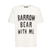 Logo Print Katoenen T-Shirt Barrow , White , Dames