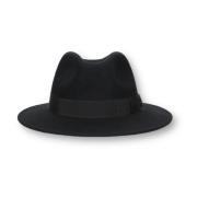 Vilt Wol Lint Hoed Borsalino , Black , Heren