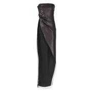 Zwarte Pailletten Zijden Top Rick Owens , Black , Dames