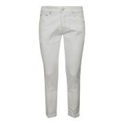 Reggae Superwitte Stretch Denim Jeans PT Torino , White , Heren