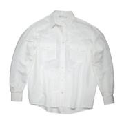 Witte Geknoopte Overhemd - Cowboy Geïnspireerd Acne Studios , White , ...