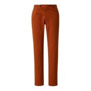 Comfortabele katoenen gabardine broek Massimo Alba , Orange , Heren
