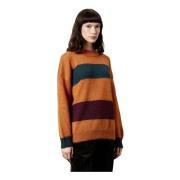 Losvallende Crewneck Sweater Massimo Alba , Orange , Dames