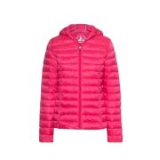 Cloe Gewatteerde Jas met Capuchon - Blijf Warm en Elegant Jott , Pink ...