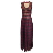 Pre-owned Fabric dresses Alaïa Pre-owned , Purple , Dames