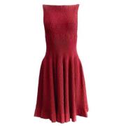 Pre-owned Fabric dresses Alaïa Pre-owned , Red , Dames