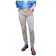 Katy broek met franjezoom Denim Studio , Gray , Dames