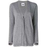 Cardigan Twinset , Gray , Dames