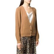 V-hals Gebreid Cardigan Liu Jo , Beige , Dames