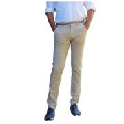 Slim Fit Chino Broek Mason's , Beige , Heren