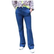 New York Flare Denim Broek Mason's , Blue , Dames