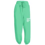 Groene katoenen jeans broek met logo print Pharmacy Industry , Green ,...