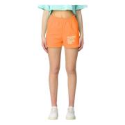 Oranje Katoenen Shorts met Logo Pharmacy Industry , Orange , Dames