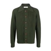 Flesgroene Kraag Cardigan Giuliva Heritage , Green , Heren