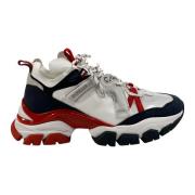 Leave No Trace Sneaker in Blauw/Wit/Rood Moncler , Multicolor , Heren