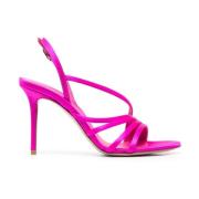 Hot Pink Strappy Stiletto Sandalen Le Silla , Pink , Dames