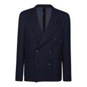 Blauwe Blazer oor Heren Lardini , Blue , Heren