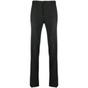 Slim Fit Wollen Broek Incotex , Gray , Heren