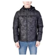 Heren Gewatteerde Jas Emporio Armani EA7 , Black , Heren