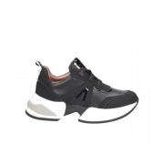 Marble Eco-Leren Hoge Sneakers Alexander Smith , Black , Dames
