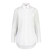 Katoenen Erve Blouse Bloomings , White , Dames