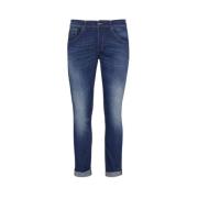 Italiaanse Slim-fit Jeans Dondup , Blue , Heren