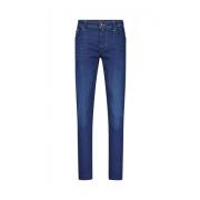 Leonardo Zip SS Slim-Fit Jeans Tramarossa , Blue , Heren