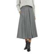 Geplooide Rok Dania Incotex , Gray , Dames