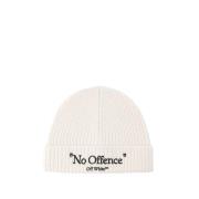 Wollen Beanie - Off White Off White , White , Dames