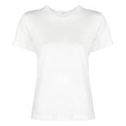 Witte Katoenen Crew Neck T-Shirt The Row , White , Dames