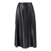 Marbella Lamb Easy Zwarte Rok Arma , Black , Dames