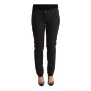 Black Low Waist Skinny Denim Cotton Jeans Ermanno Scervino , Black , D...