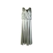 Grey Elegant Dungarees Silk Dress Lardini , Gray , Dames
