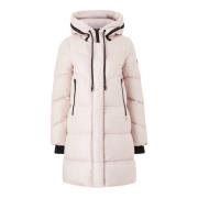 Moderne Witte Midi Donsjas Montereggi , Beige , Dames