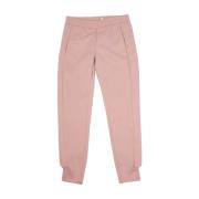 Pink Tech Textile Trousers Lardini , Pink , Dames