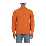 Round-neck Knitwear President's , Orange , Heren