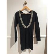 Pre-owned Cotton dresses Balmain Pre-owned , Black , Dames