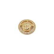 Pre-owned Metal brooches Versace Pre-owned , Yellow , Unisex