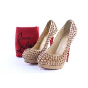 Pre-owned Sandalen Christian Louboutin Pre-owned , Beige , Dames