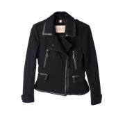 Pre-owned Wool outerwear Burberry Vintage , Black , Unisex